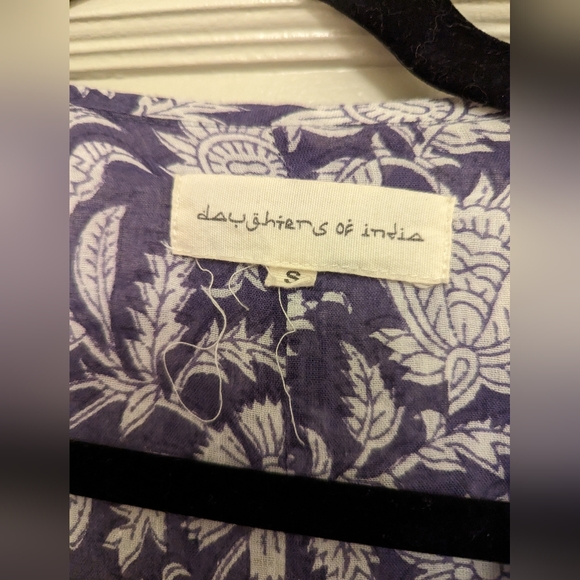 EUC Daughters of India Kyra Midi Dress - Blue Iris (Small) - Picture 6 of 7